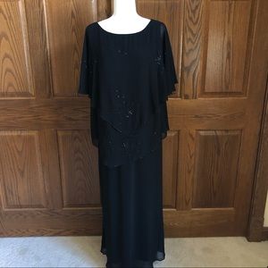 Positive Attitude Embellished Black Dress